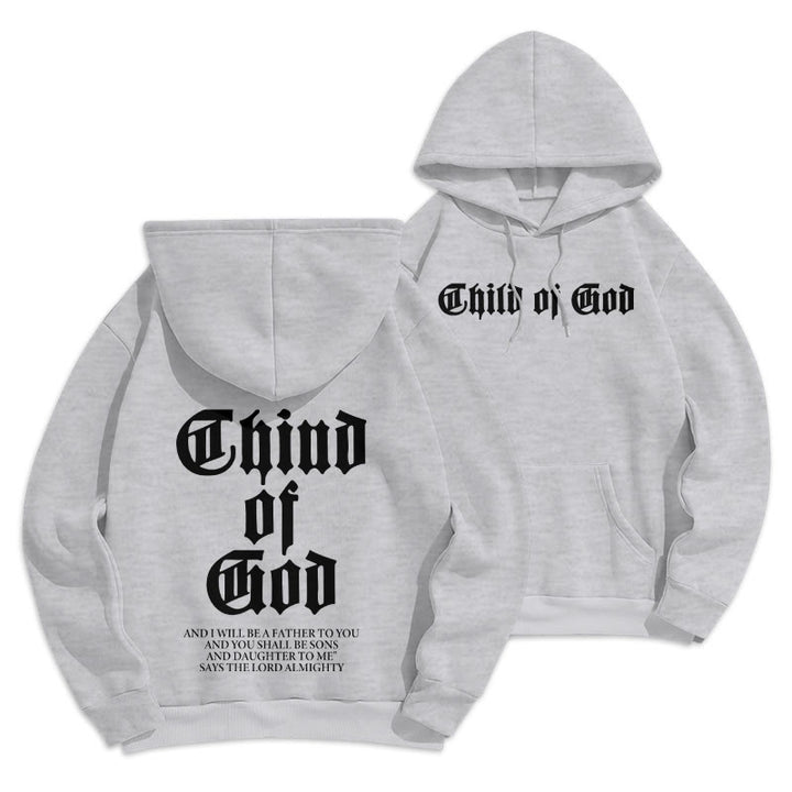 Christianartworkshop Kinder-Gottes-Schrift-Hoodie mit Fleece-Futter aus Polyester - Grau - 2XL - image 15