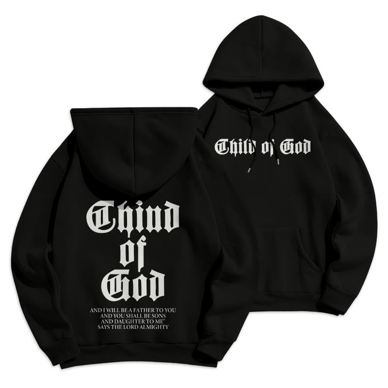 Christianartworkshop Kinder-Gottes-Schrift-Hoodie mit Fleece-Futter aus Polyester - Schwarz - 2XL - image 0