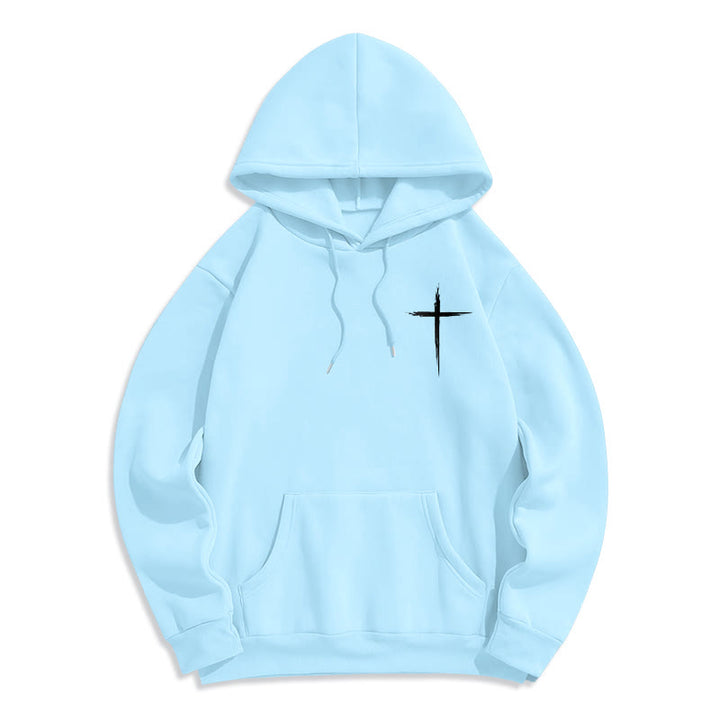 Christianartworkshop Jesus rettet Johannes 14:6 Glaubens-Fleece-gefütterter Polyester-Hoodie - image 13