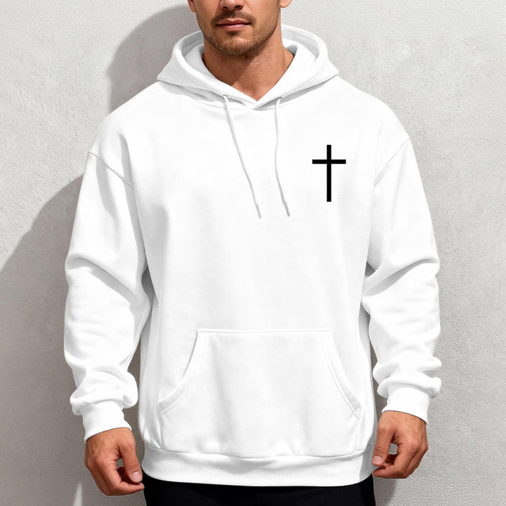 Christianartworkshop Zitat-Stil Mutiger Glaube in Philipper 413 Fleecegefütterter Polyester-Hoodie - image 2