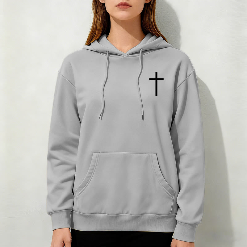 Christianartworkshop Zitat-Stil Mutiger Glaube in Philipper 413 Fleecegefütterter Polyester-Hoodie - image 5
