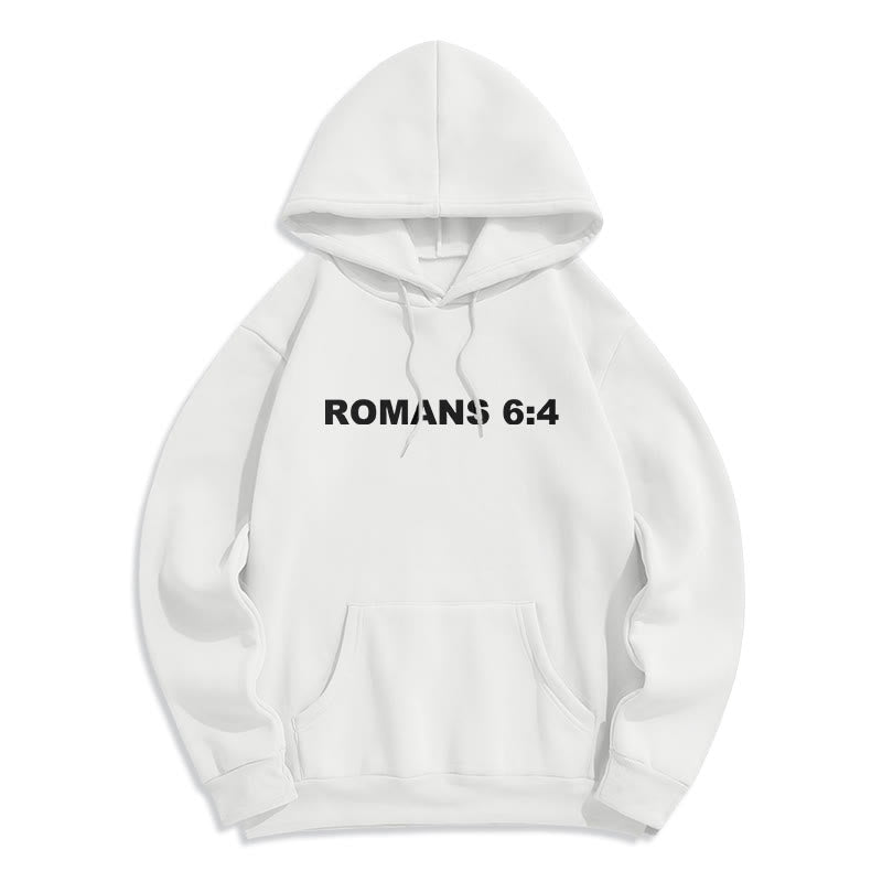 Christianartworkshop Römer 6:4 Auferstanden zum Leben Fleecegefütterter Polyester-Hoodie - image 22