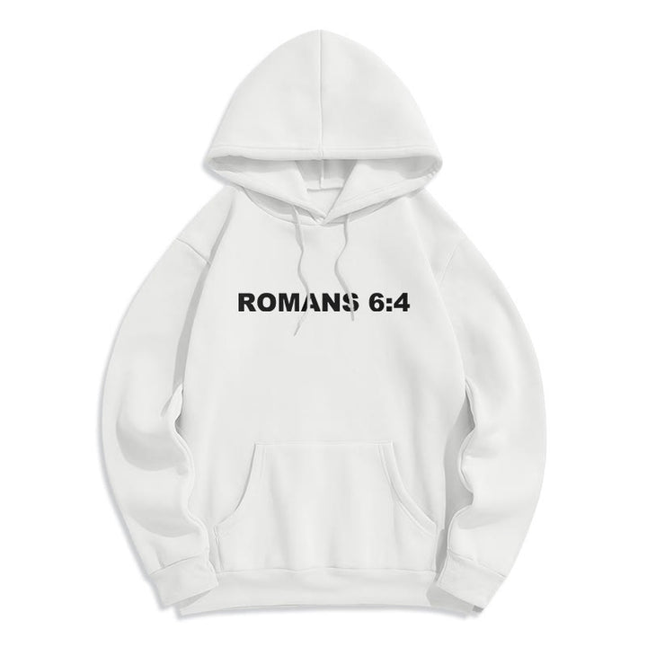 Christianartworkshop Römer 6:4 Auferstanden zum Leben Fleecegefütterter Polyester-Hoodie - image 22