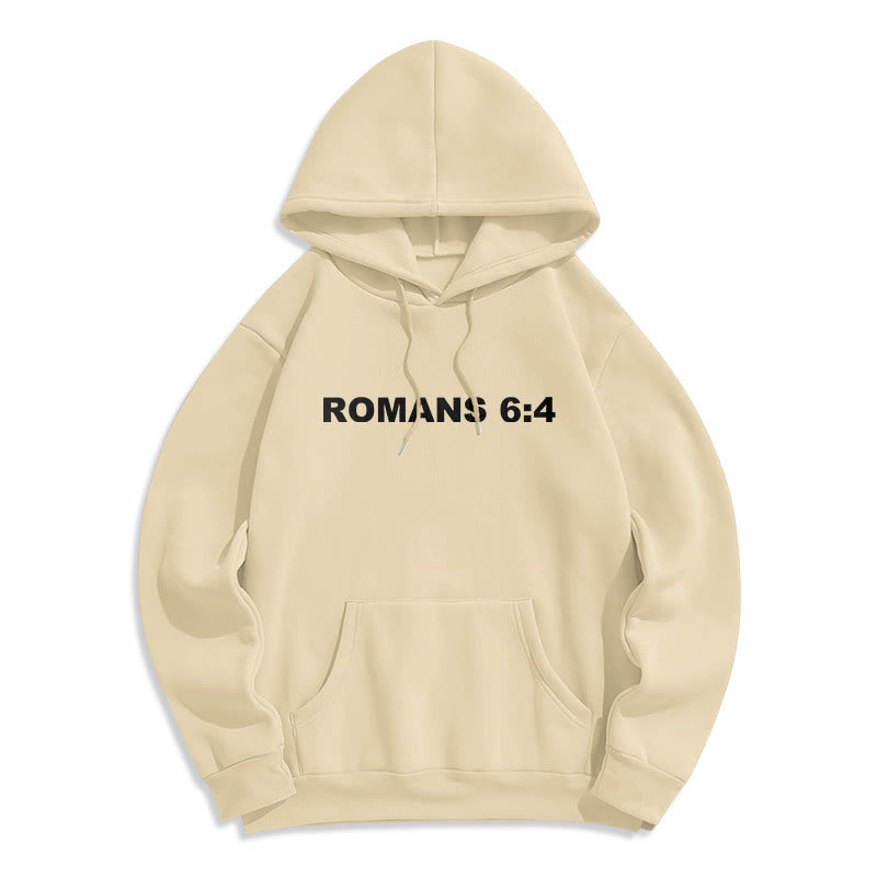 Christianartworkshop Römer 6:4 Auferstanden zum Leben Fleecegefütterter Polyester-Hoodie - image 16