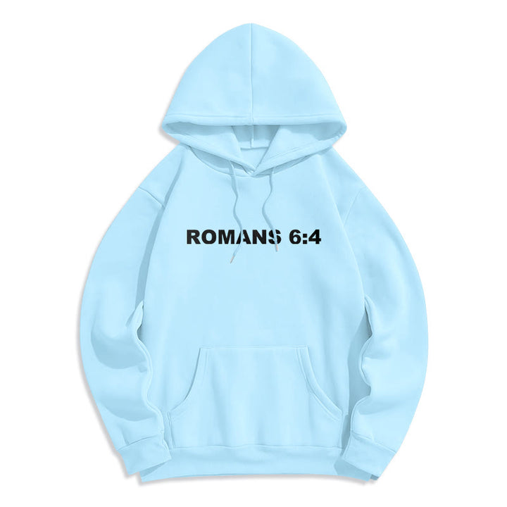 Christianartworkshop Römer 6:4 Auferstanden zum Leben Fleecegefütterter Polyester-Hoodie - image 13