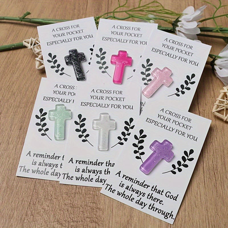 Glitzerndes Taschenkreuz von Christianartworkshop: Tragbare Glaubenserinnerung für den Alltag - image 0