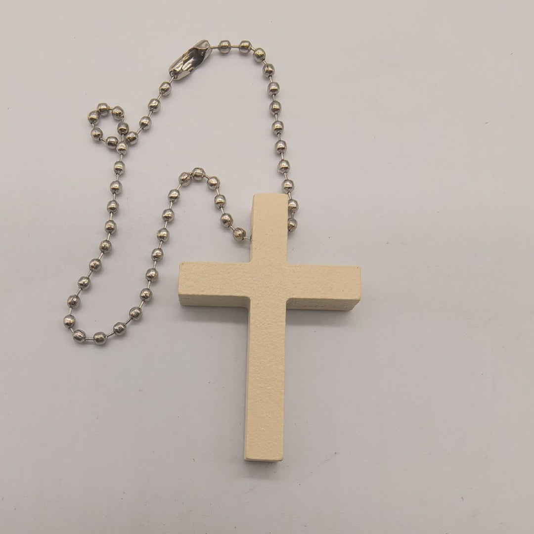 Christianartworkshop Taschenkreuz „Gott ist immer da“: Tragbares Symbol der göttlichen Gegenwart - Weiß - image 4