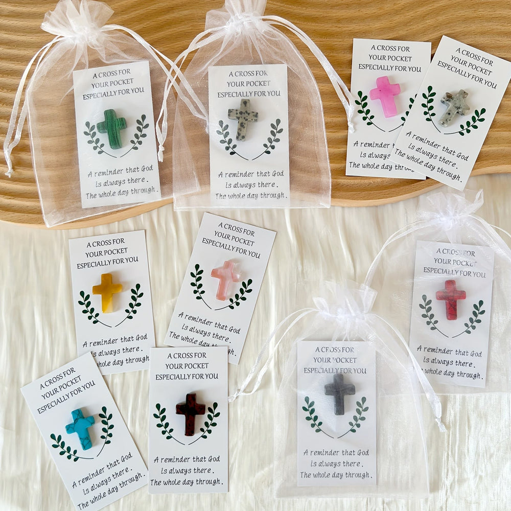 Christianartworkshop 24/48/80-teiliges Sortiment an Taschenkreuzen: Symbole der göttlichen Gegenwart aus unterschiedlichen Materialien - image 1