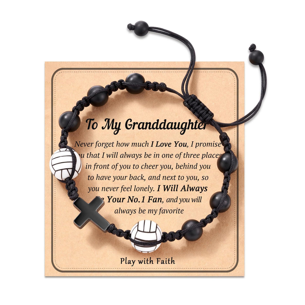 Christliches Armband „Glaube“ mit Sportmotiv von Christianartworkshop: Herzliche Botschaftskarte für den Alltag - Volleyball-Enkelin - image 1