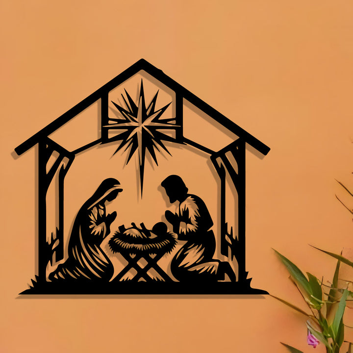 Christliche Wanddekoration aus Metall: Weihnachtsstern – Tägliche Glaubenserinnerung für Räume - image 2