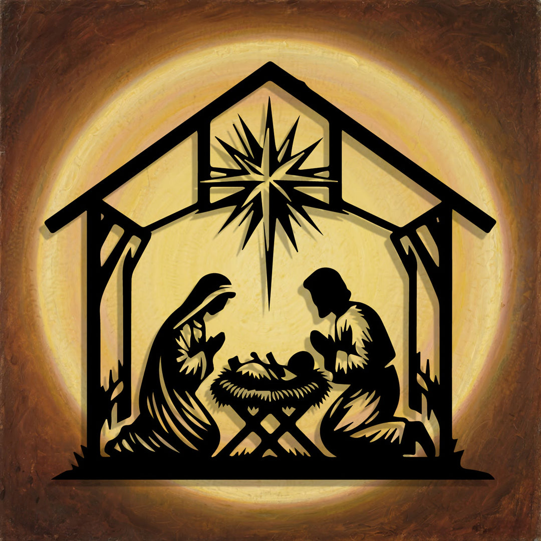 Christliche Wanddekoration aus Metall: Weihnachtsstern – Tägliche Glaubenserinnerung für Räume - image 3