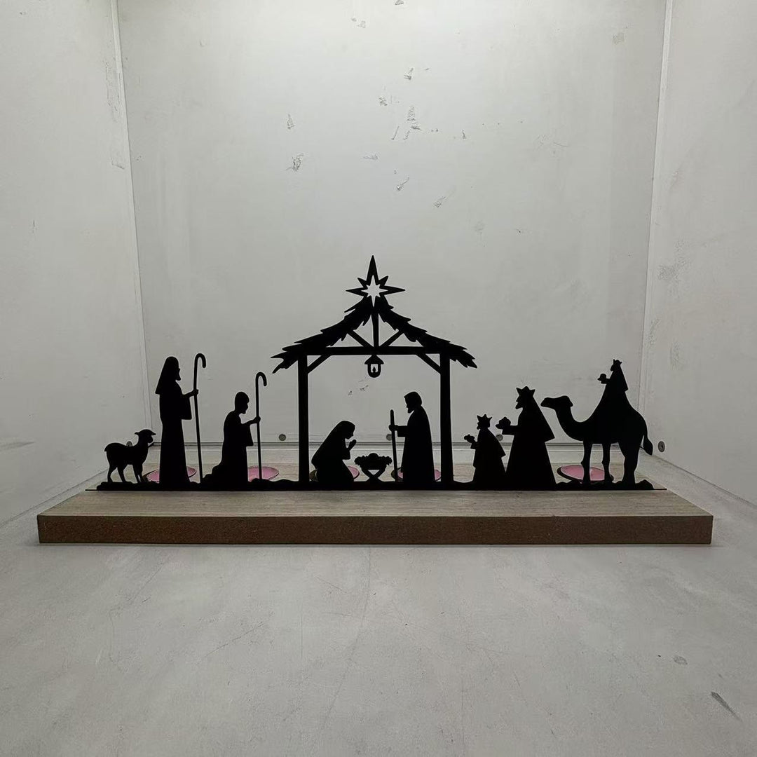 Christliche Kunstwerkstatt: Krippendekoration aus Eisen mit dem Stern von Bethlehem – Ein ständiges Symbol des Wunders für Ihr Zuhause - image 6