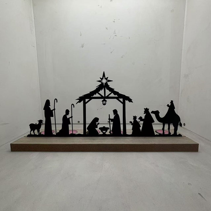 Christliche Kunstwerkstatt: Krippendekoration aus Eisen mit dem Stern von Bethlehem – Ein ständiges Symbol des Wunders für Ihr Zuhause - image 6