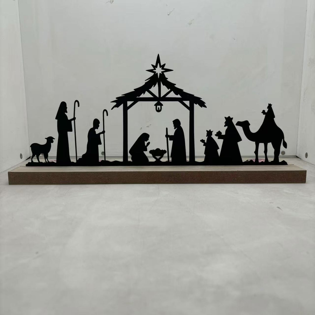Christliche Kunstwerkstatt: Krippendekoration aus Eisen mit dem Stern von Bethlehem – Ein ständiges Symbol des Wunders für Ihr Zuhause - image 7