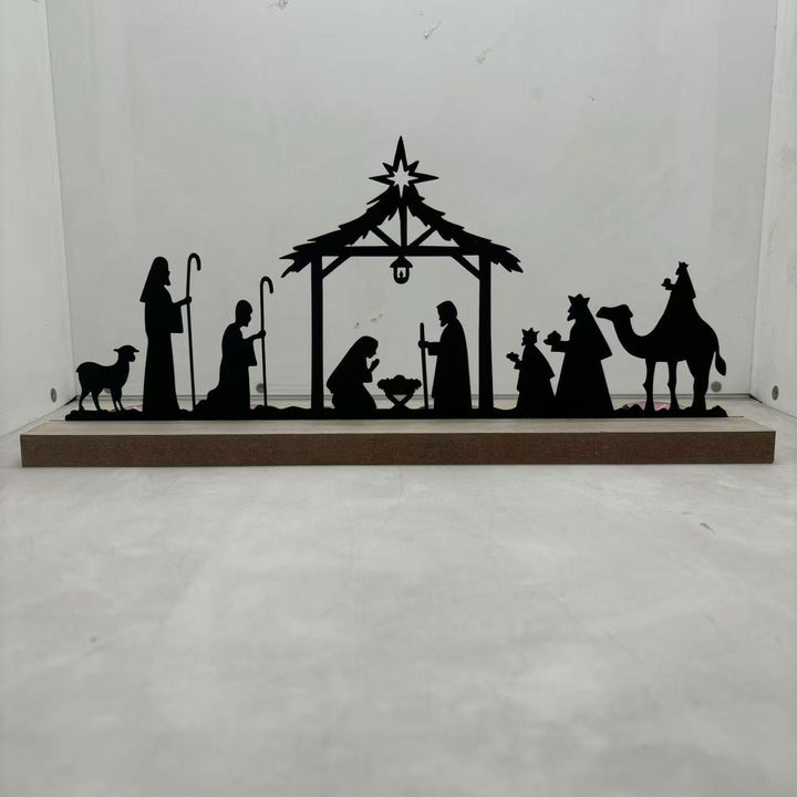 Christliche Kunstwerkstatt: Krippendekoration aus Eisen mit dem Stern von Bethlehem – Ein ständiges Symbol des Wunders für Ihr Zuhause - image 7