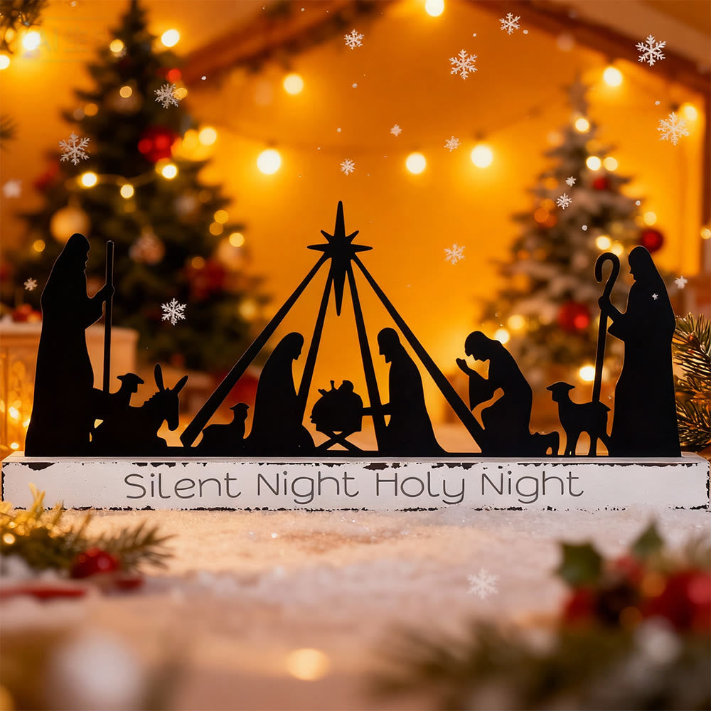 Christliche Kunstwerkstatt: Stille Nacht – Eiserne Krippe: Sanftes Gnadenzeichen für festliche Räume - image 3