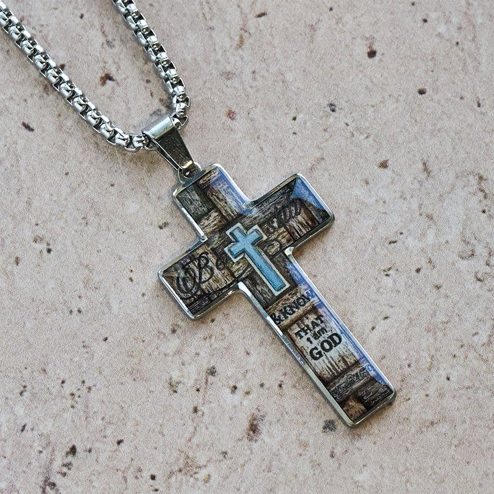 Christianartworkshop Kreuzkette mit Buntbildmotiv: Kunstvoller Glaube nah am Herzen - image 7