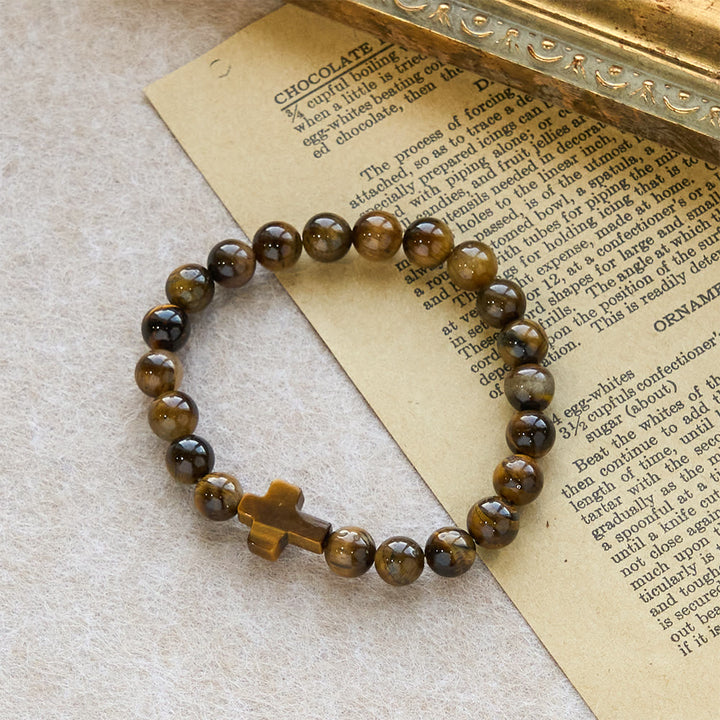 Christianartworkshop Tigeraugen-Rosenkranz-Armband: Ein Stein der Besinnung - image 3