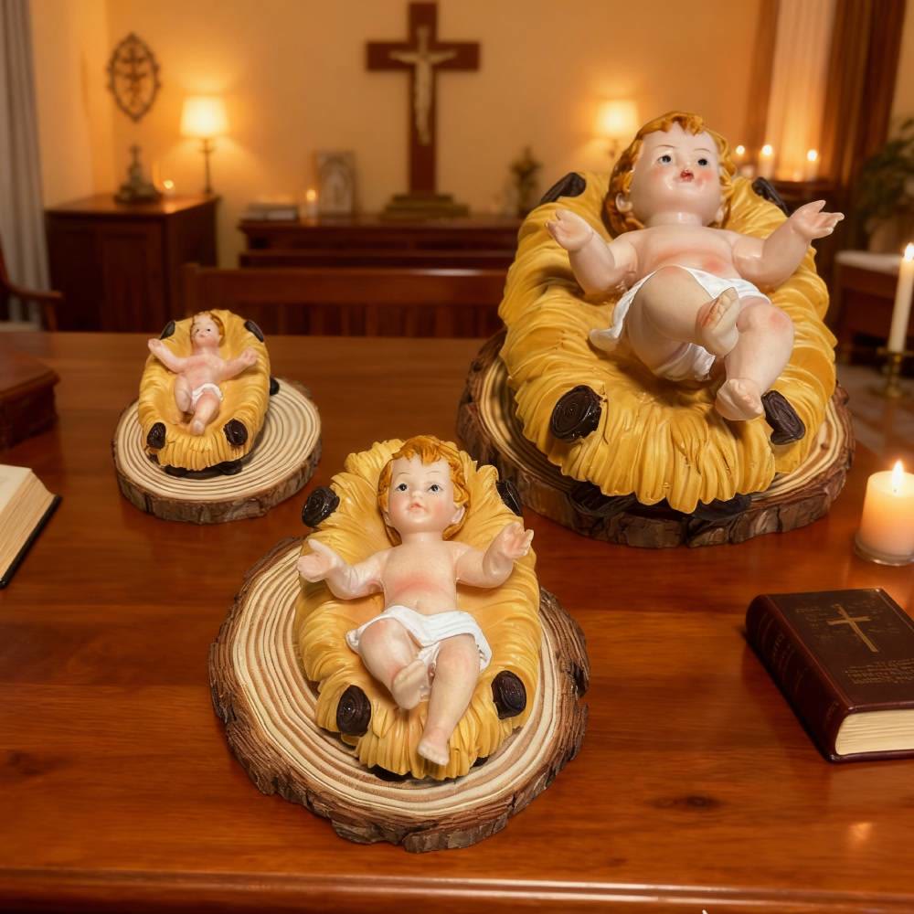 Christliche Krippenfiguren-Deko: Handbemalte Krippenfiguren für den Hausaltar - image 0