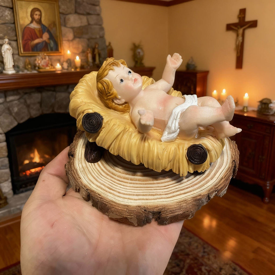 Christliche Krippenfiguren-Deko: Handbemalte Krippenfiguren für den Hausaltar - image 3