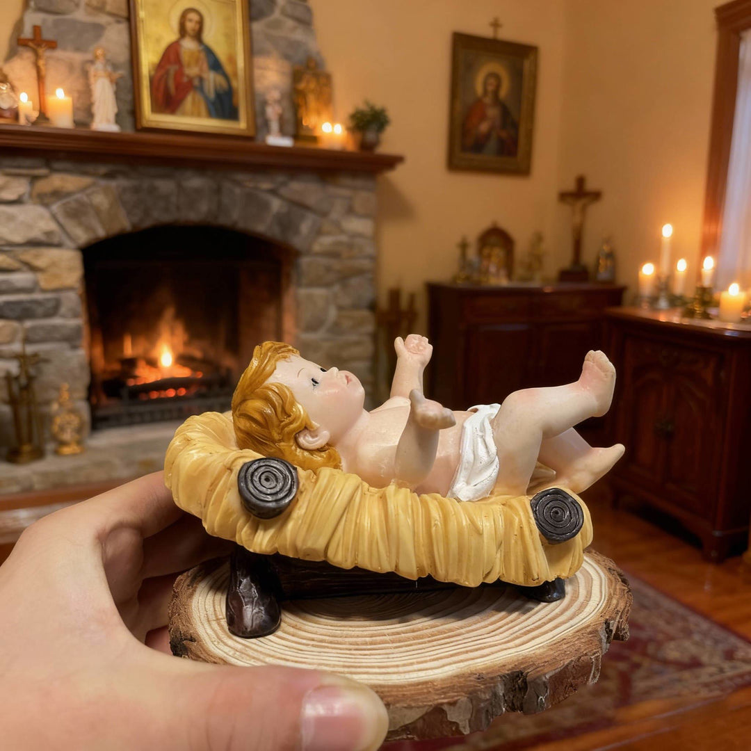 Christliche Krippenfiguren-Deko: Handbemalte Krippenfiguren für den Hausaltar - image 2