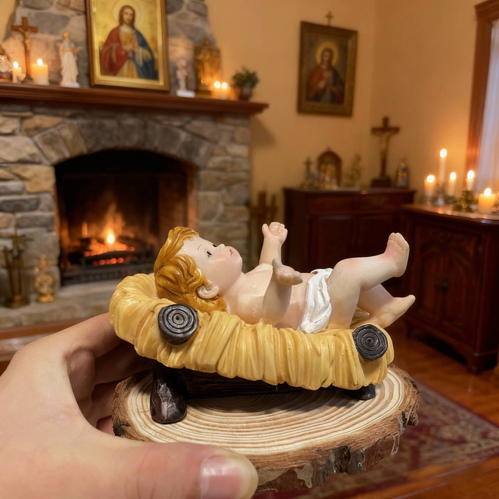 Christliche Krippenfiguren-Deko: Handbemalte Krippenfiguren für den Hausaltar - image 2