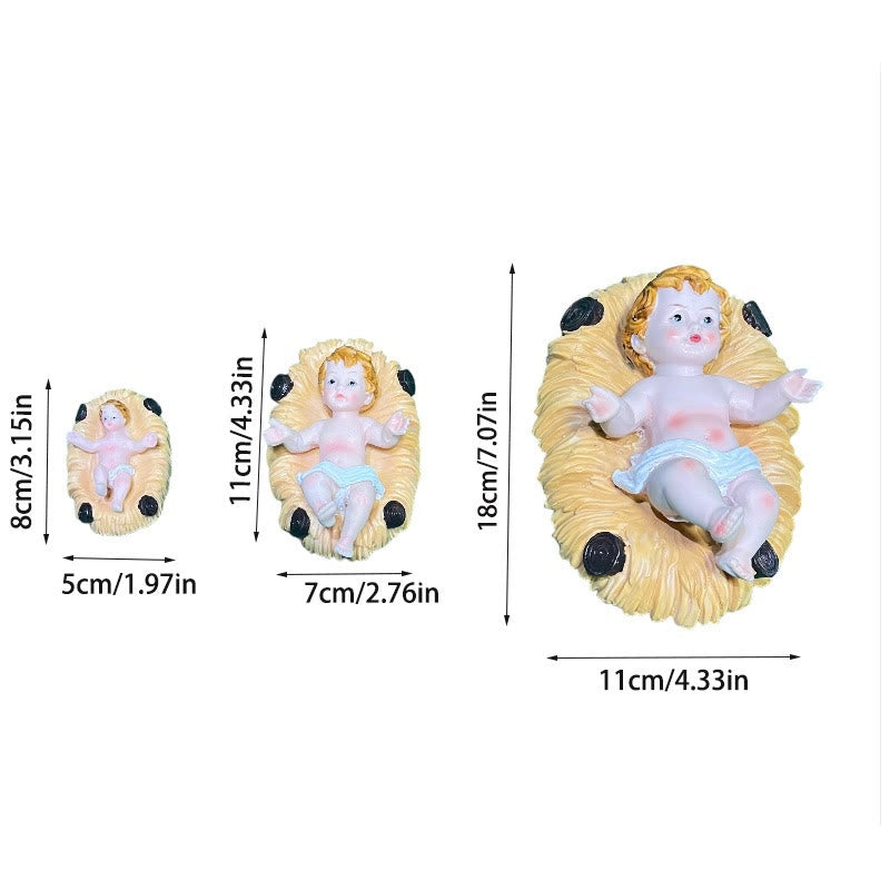 Christliche Krippenfiguren-Deko: Handbemalte Krippenfiguren für den Hausaltar - image 6