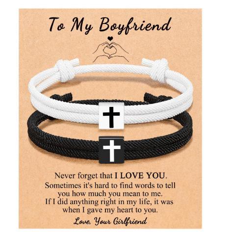 Christianartworkshop Milano Seilkreuz-Armband mit Geschenkkarte: Ein liebevoller Segen für Taufe und besondere Anlässe - An meinen Freund - image 15