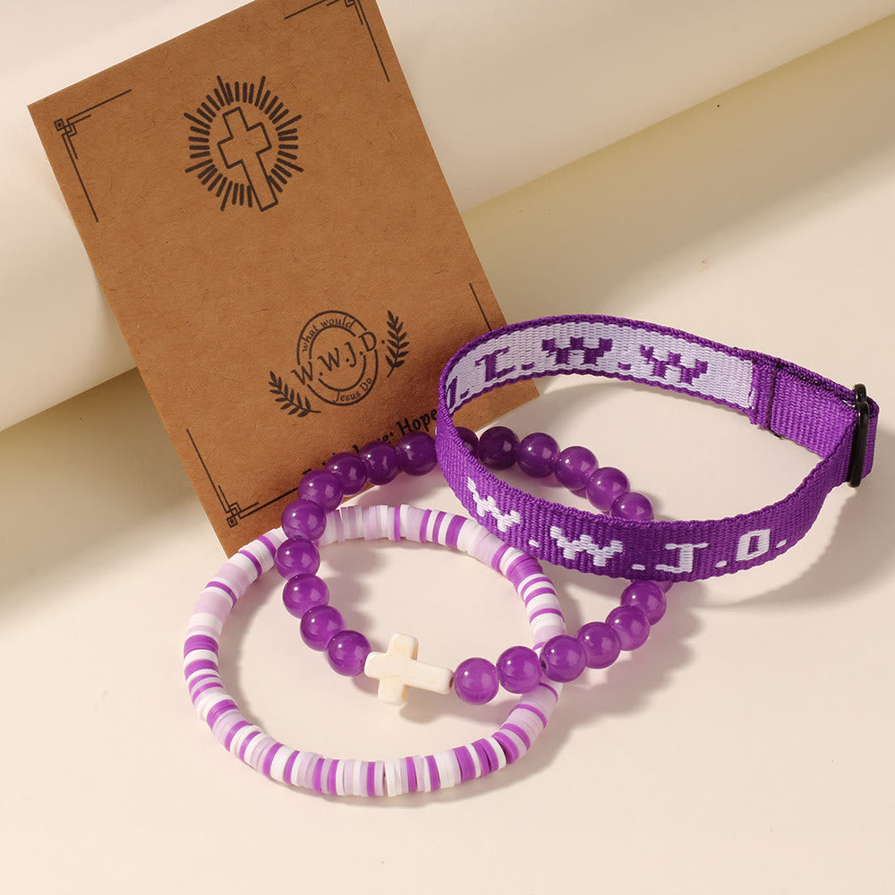 Armband „Glaubensimpuls“ von Christianartworkshop mit Kreuzperle und WWJD-Karte: Geschenkfertiges Erinnerungsstück - image 3