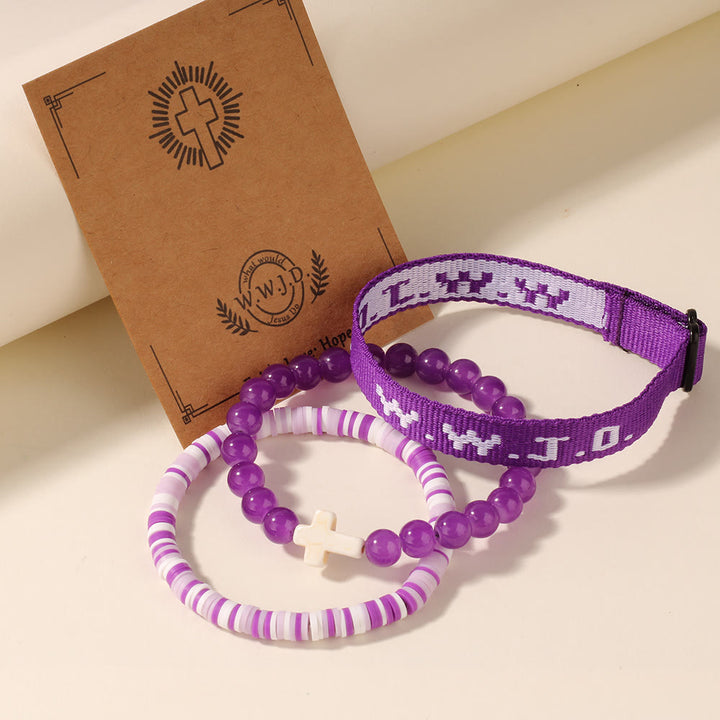 Armband „Glaubensimpuls“ von Christianartworkshop mit Kreuzperle und WWJD-Karte: Geschenkfertiges Erinnerungsstück - image 3