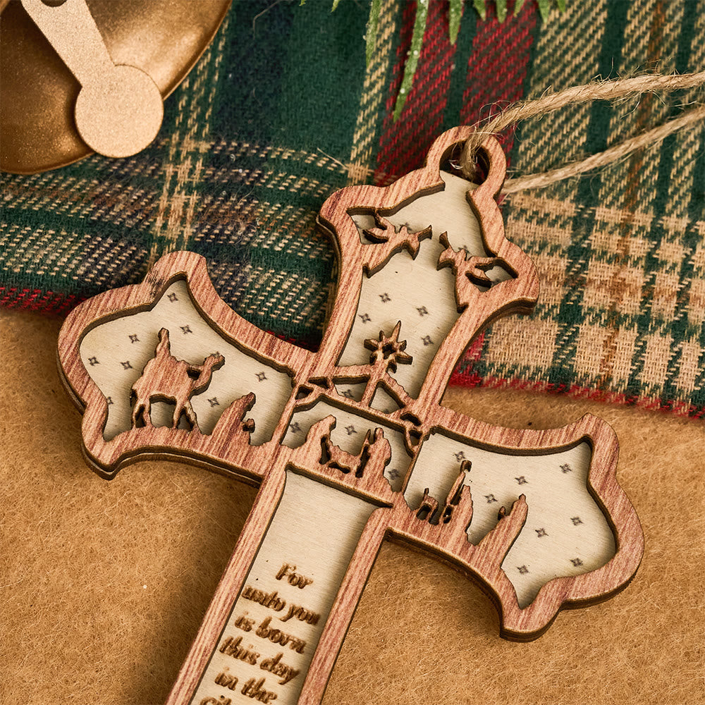 Christliche Kunstwerkstatt: Krippen-3D-Hängeornament: Heilige Geschichte & Bibelverse - image 15