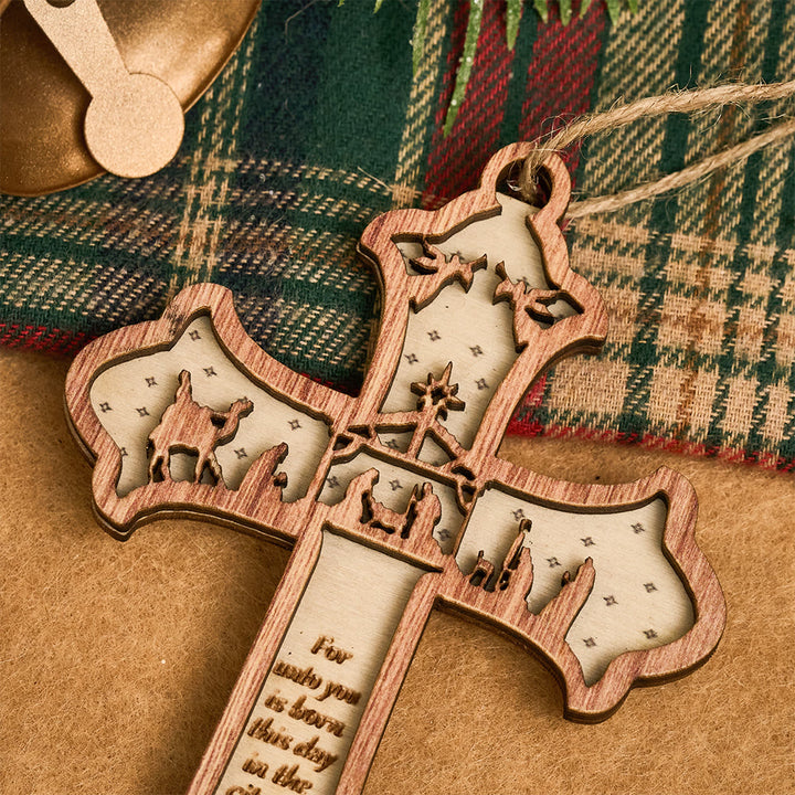 Christliche Kunstwerkstatt: Krippen-3D-Hängeornament: Heilige Geschichte & Bibelverse - image 15