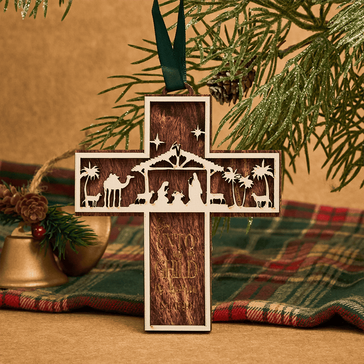 Christliche Kunstwerkstatt: Krippen-3D-Hängeornament: Heilige Geschichte & Bibelverse - image 16
