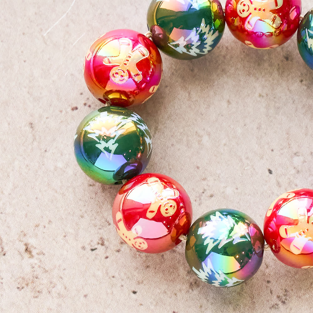 Christianartworkshop 3-teiliger Weihnachtsrosenkranz mit Krippenmotiv: Weihnachtliche Glitzerperlen & einzigartige Anhänger mit Geburtsszene - image 16