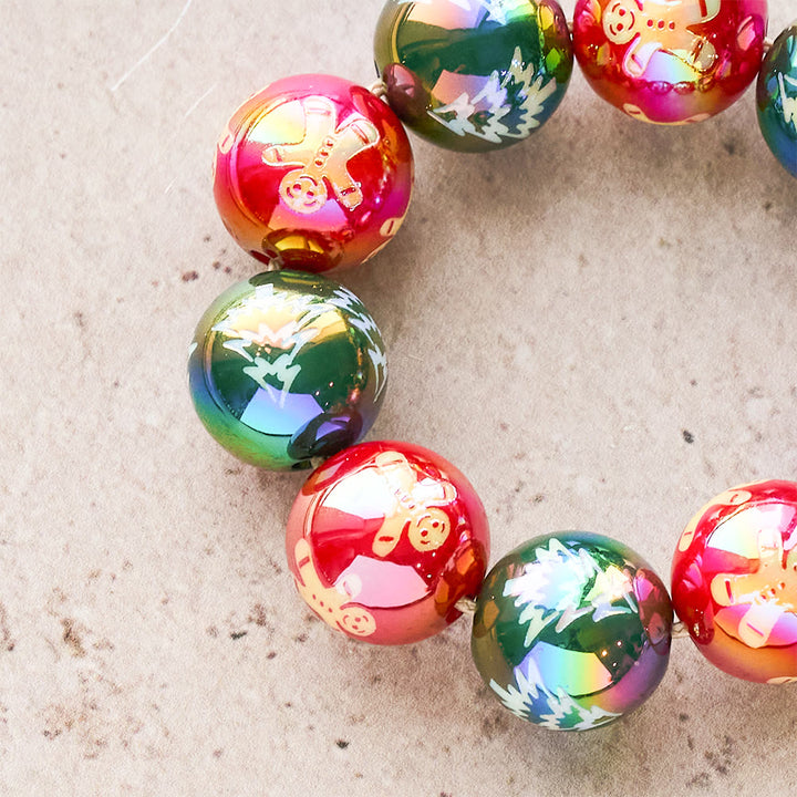 Christianartworkshop 3-teiliger Weihnachtsrosenkranz mit Krippenmotiv: Weihnachtliche Glitzerperlen & einzigartige Anhänger mit Geburtsszene - image 16