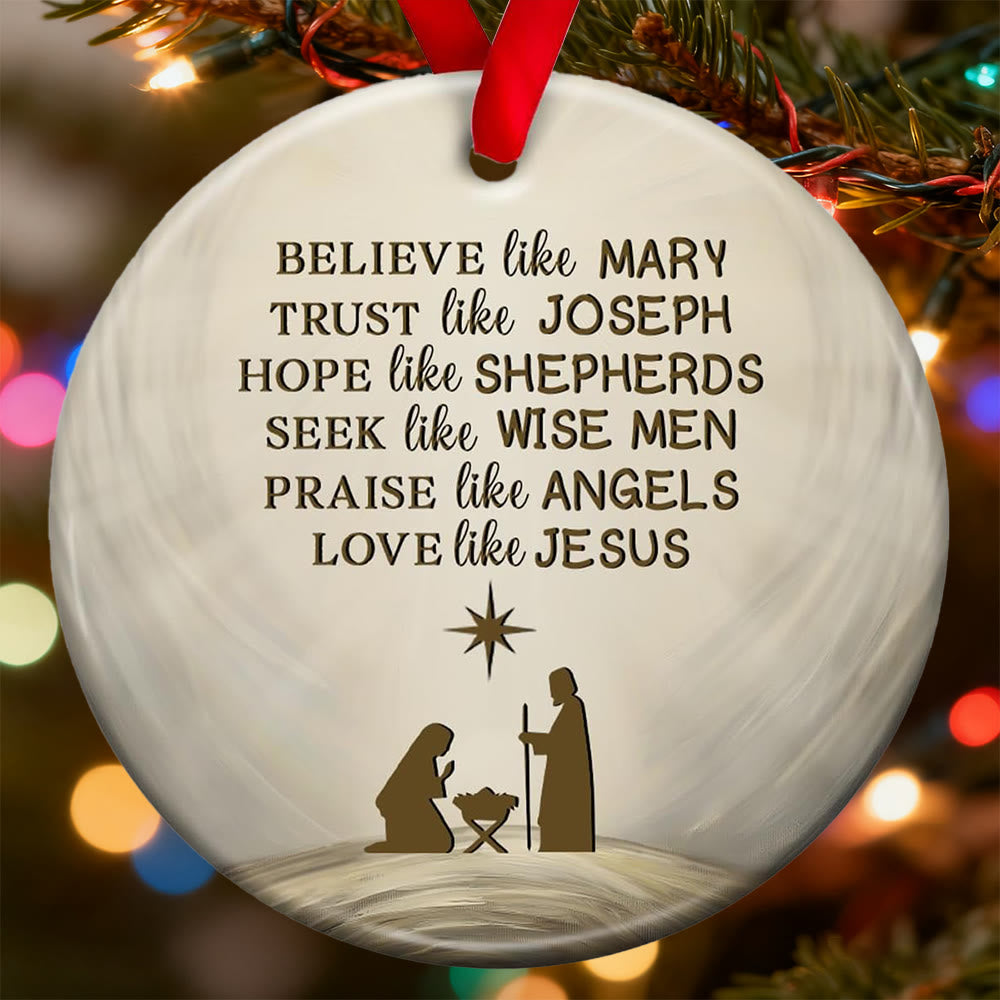 Christliche Weihnachtsdekoration mit Tugendspruch: Stilvolles Glaubenssymbol für die Weihnachtszeit - image 8