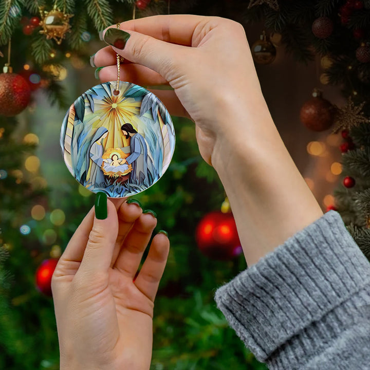 Christliche Weihnachtsdekoration „Lichterstrahl“ von Christianartworkshop: Ein Symbol der sanften Gnade für weihnachtliche Momente - image 1