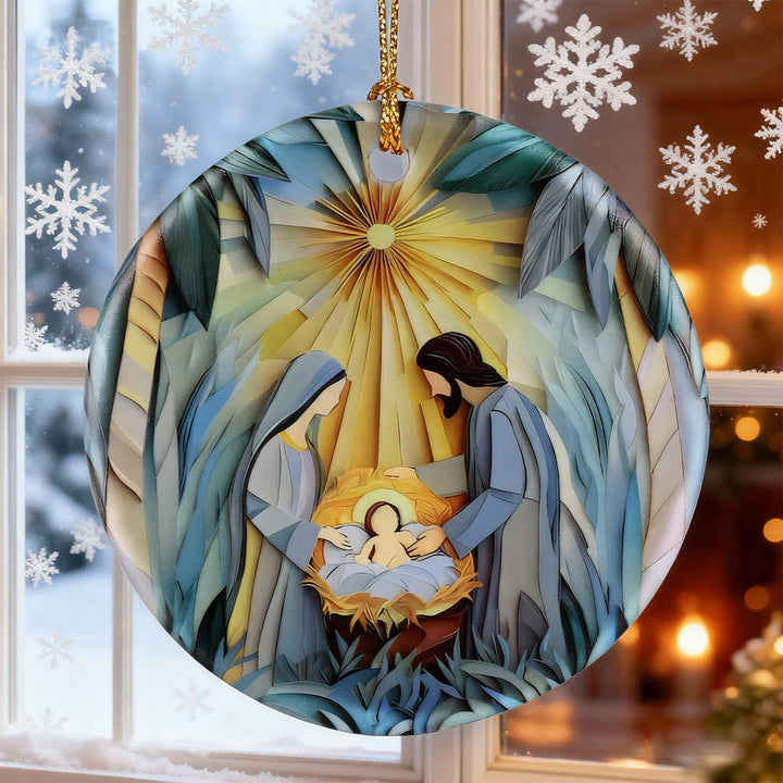 Christliche Weihnachtsdekoration „Lichterstrahl“ von Christianartworkshop: Ein Symbol der sanften Gnade für weihnachtliche Momente - image 4