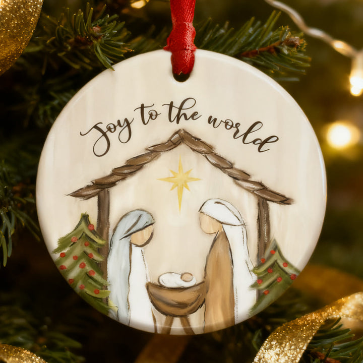 Christliche Kunstwerkstatt: Weihnachtsschmuck „Freude der Welt“: Erinnerung an Glauben und Freude für den Weihnachtsbaum - image 3