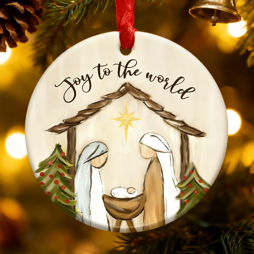 Christliche Kunstwerkstatt: Weihnachtsschmuck „Freude der Welt“: Erinnerung an Glauben und Freude für den Weihnachtsbaum - image 4