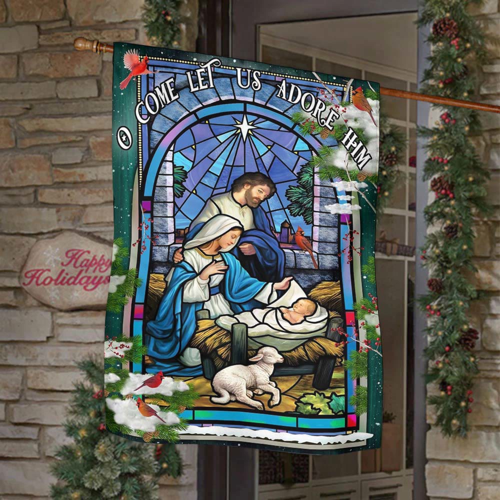 Christianartworkshop Krippen- und Schaf-Gartenflagge: Symbol der sanften Gnade für weihnachtliche Gärten - image 7