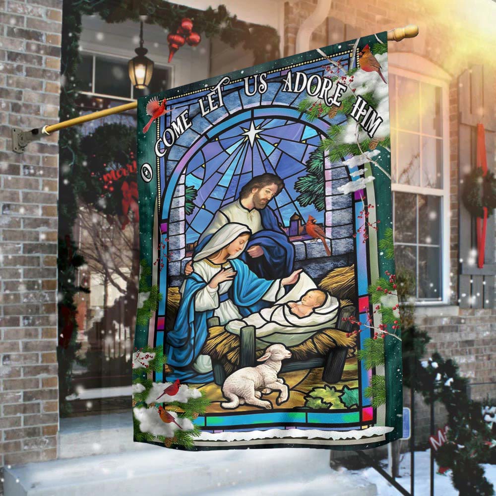 Christianartworkshop Krippen- und Schaf-Gartenflagge: Symbol der sanften Gnade für weihnachtliche Gärten - image 8