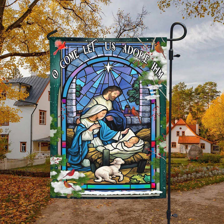 Christianartworkshop Krippen- und Schaf-Gartenflagge: Symbol der sanften Gnade für weihnachtliche Gärten - image 9