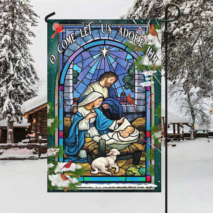 Christianartworkshop Krippen- und Schaf-Gartenflagge: Symbol der sanften Gnade für weihnachtliche Gärten - image 10