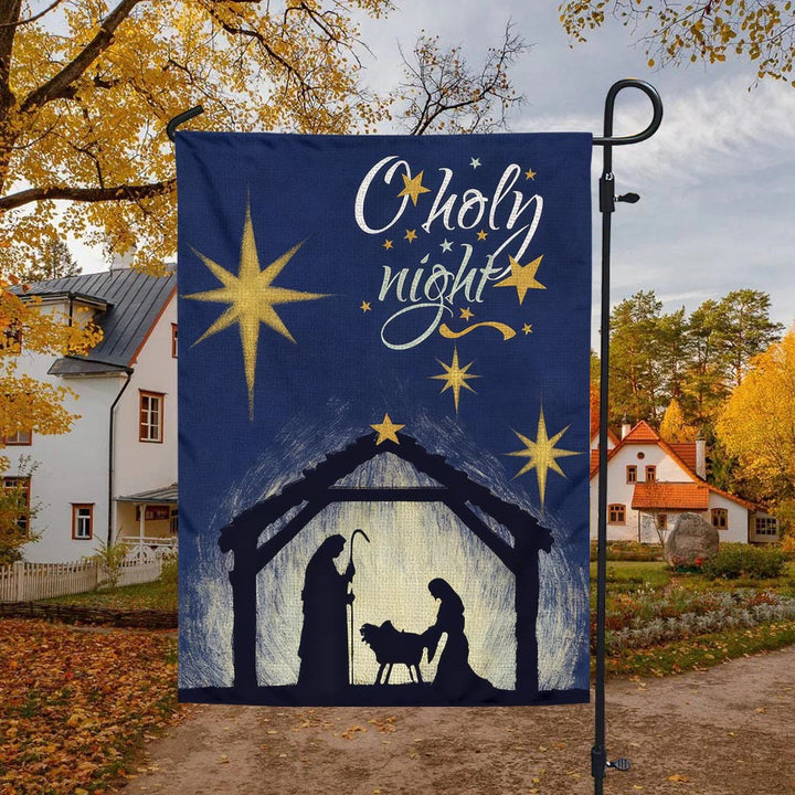 Christianartworkshop: Beschauliche Krippen-Gartenflagge: Erinnerung an die ständige Gnade für Zuhause - image 10