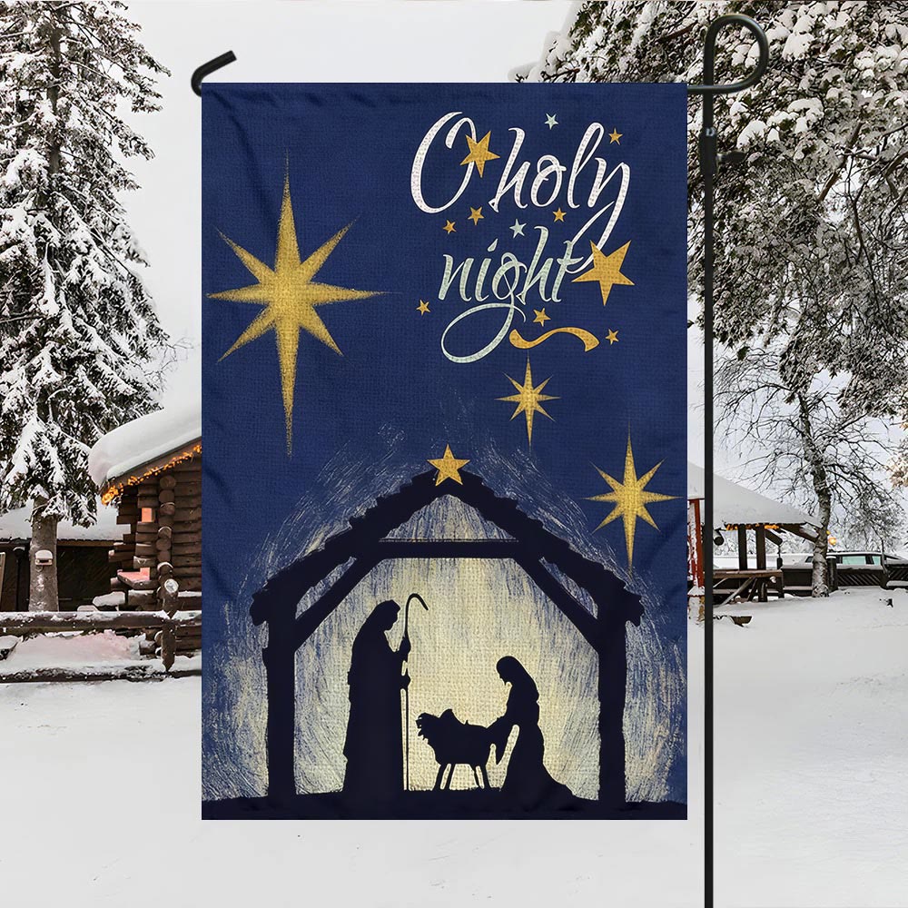 Christianartworkshop: Beschauliche Krippen-Gartenflagge: Erinnerung an die ständige Gnade für Zuhause - image 9