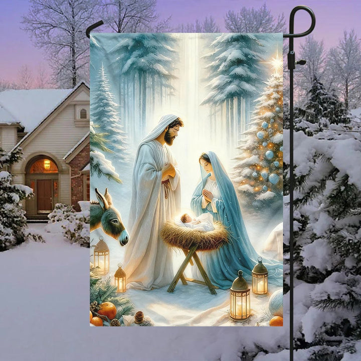 Christianartworkshop Jesus ist der Grund Krippen-Gartenflagge: Erinnerung an Glaube und Freude für den Garten - image 9