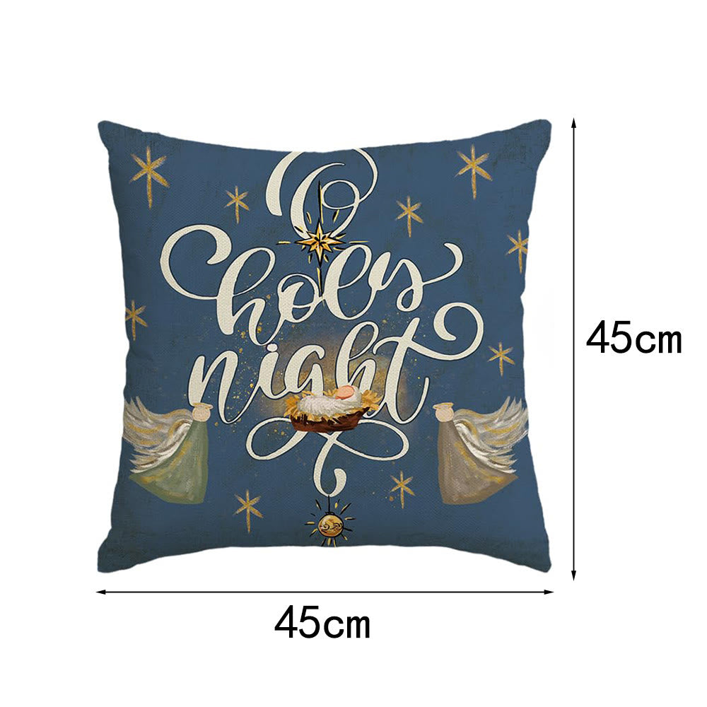 Christianartworkshop Kissen-Set „Heilige Nacht“: Stilvolles Glaubenssymbol für gemütliche Dekoration - D - 45 x 45 cm - image 16