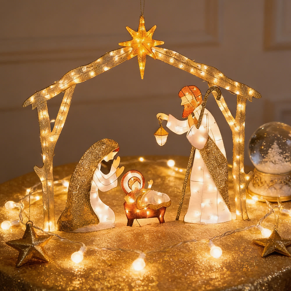 Christianartworkshop – Beleuchtete Krippe: Eine strahlende Hommage an den weihnachtlichen Glauben und das Staunen - image 7