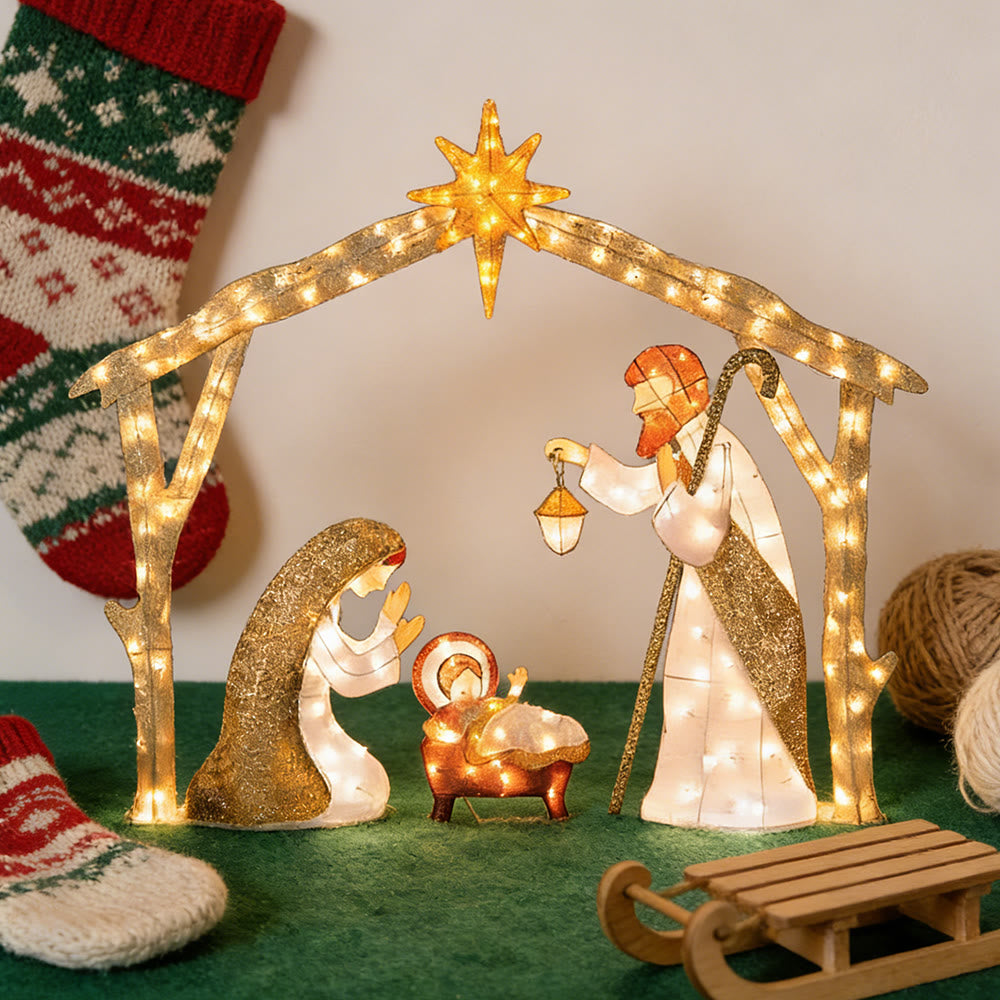 Christianartworkshop – Beleuchtete Krippe: Eine strahlende Hommage an den weihnachtlichen Glauben und das Staunen - image 8